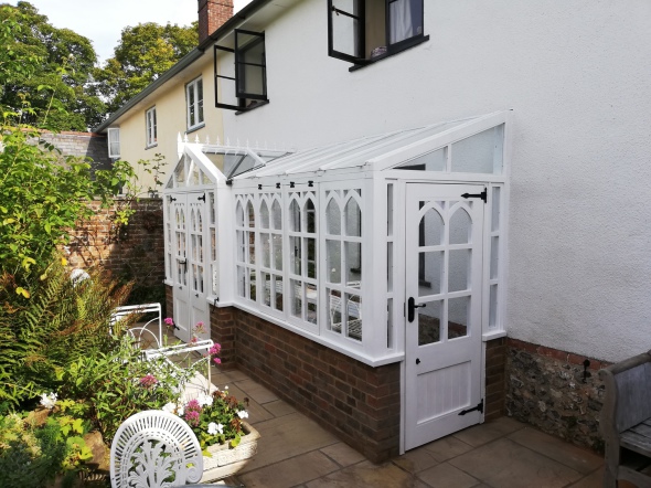 Gothic style greenhouse